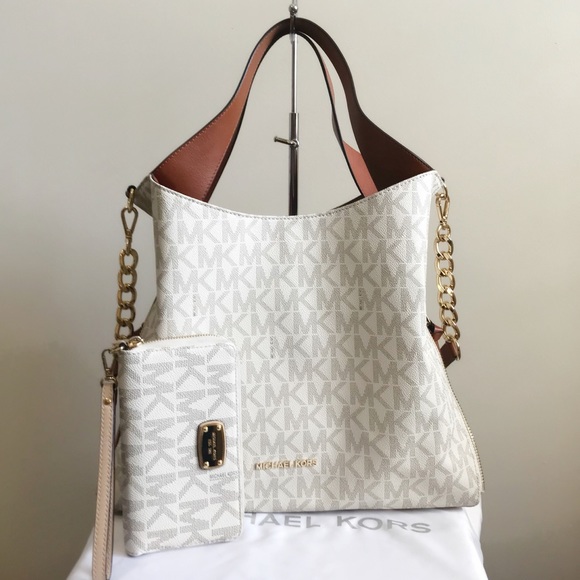 Michael Kors Bags | Devon Large Shoulder Tote And Wallet | Poshmark